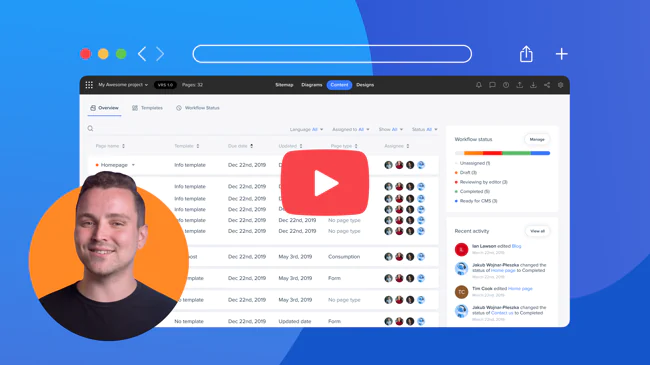 Slickplan's Content Planner 2025