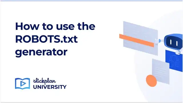 How to use the ROBOTS.txt generator