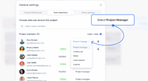 Adding a Project Manager | Slickplan