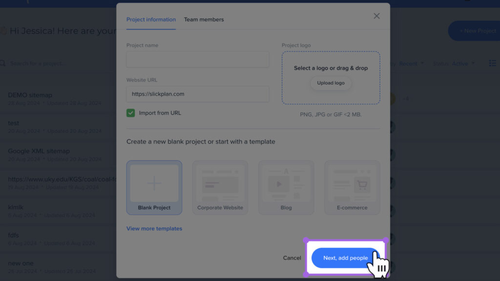 Import a Website With Site Crawler | Slickplan
