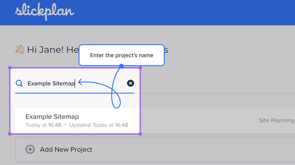 Delete a Project From Your Account | Slickplan