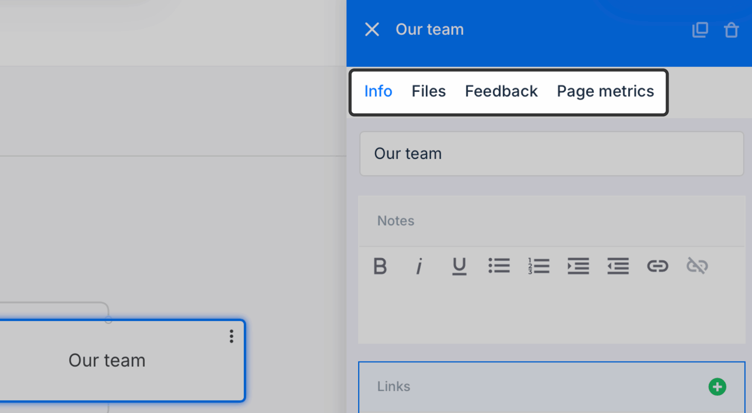properties panel overview with tabs highlighted scaled