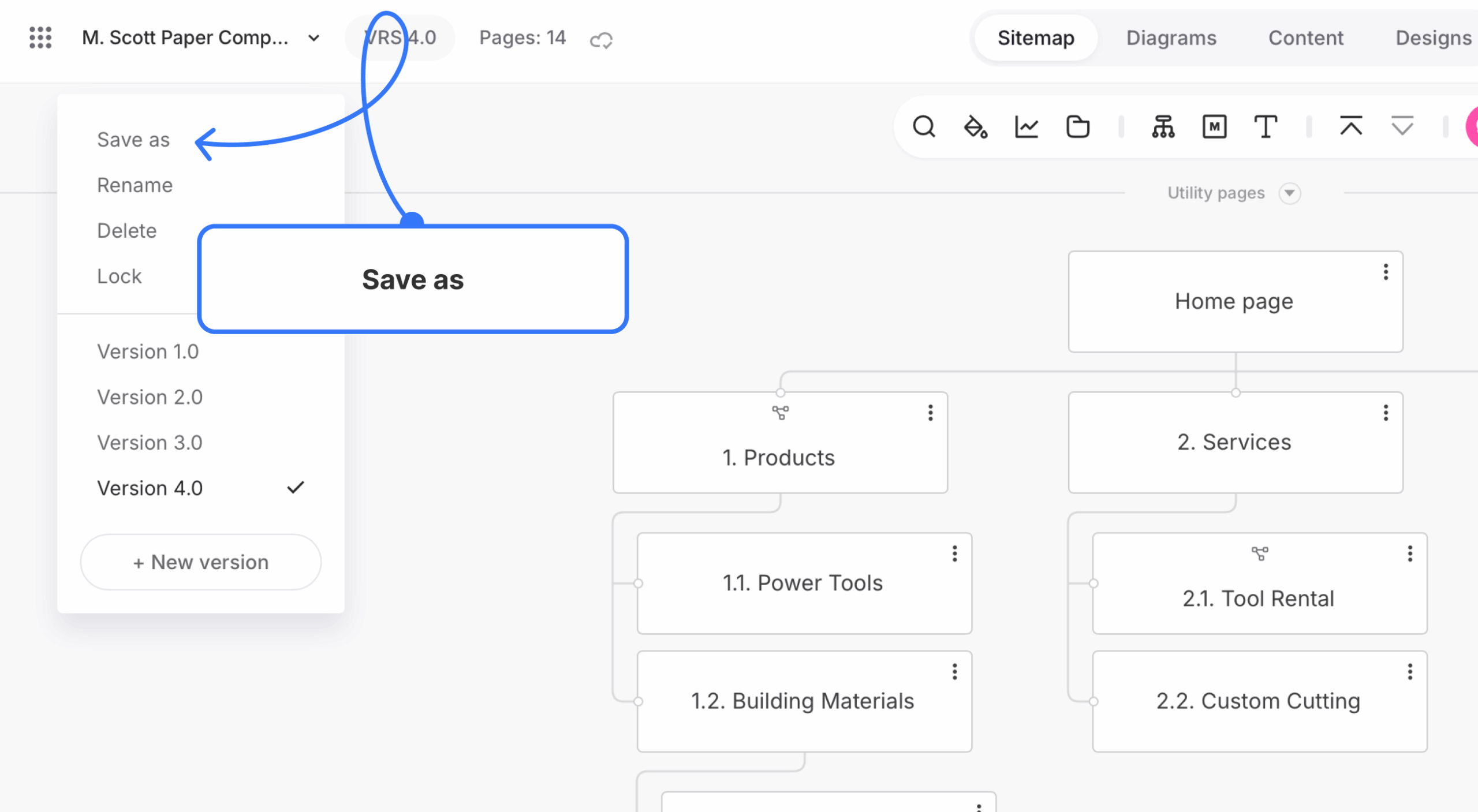 selecting save as option from file menu scaled