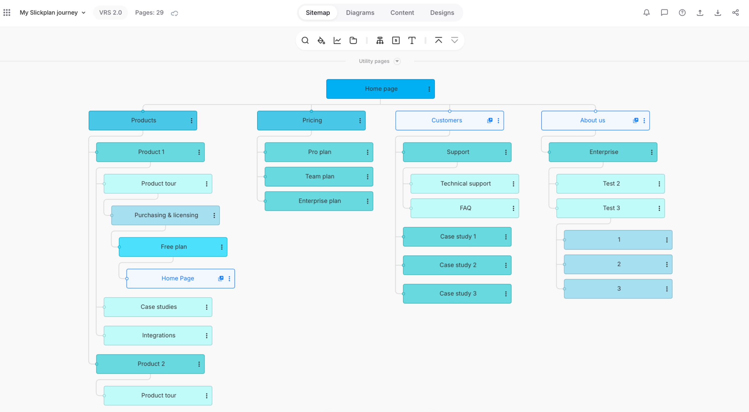 siteplanning project full view with blue color theme scaled