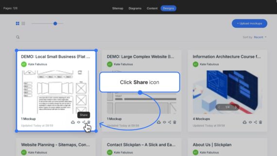 Using Preview Mode to Share Projects | Slickplan