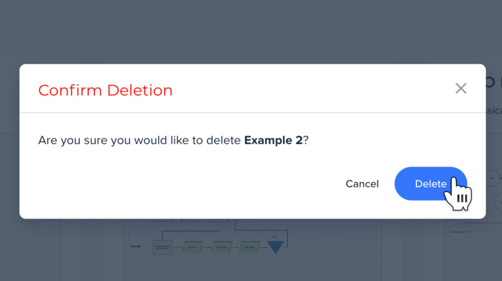 Deleting a Diagram | Slickplan