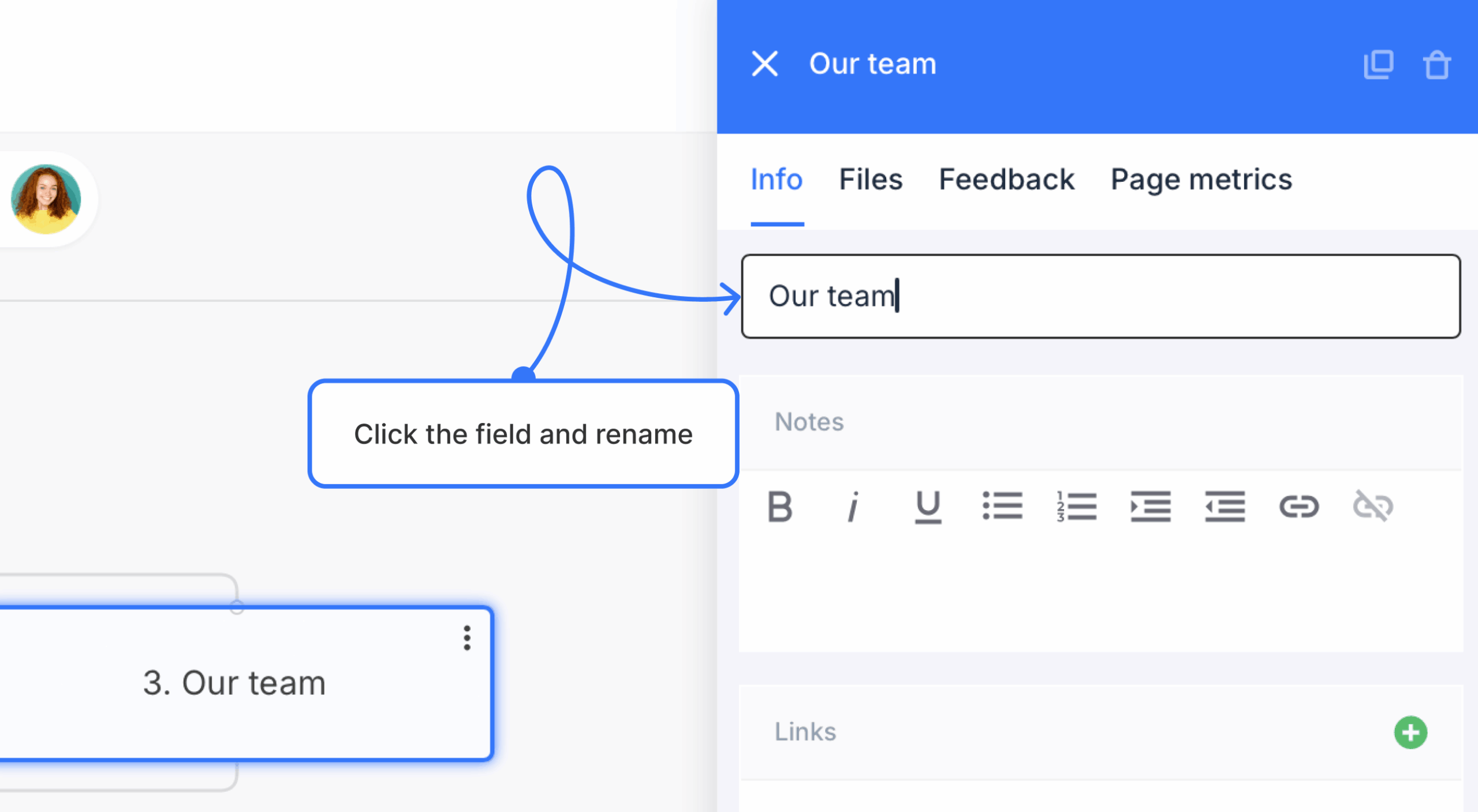 name field active with new page name entered scaled