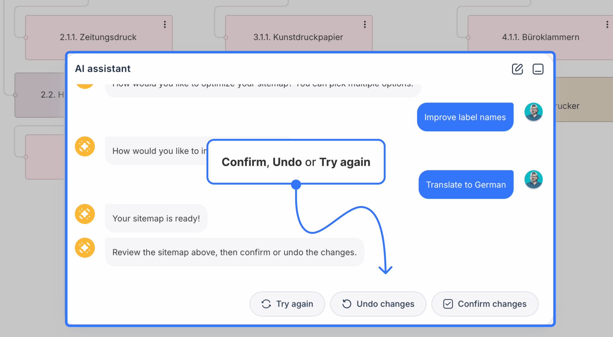 Review menu for ai assistant improvements scaled