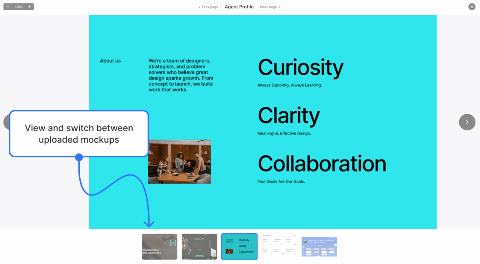 Viewing Design Mockups in the Page Editor | Slickplan