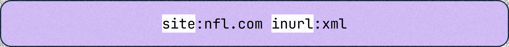 How to find a sitemap with Google using search operators  “site:nfl.com” and “inurl:xml” to locate XML files. 