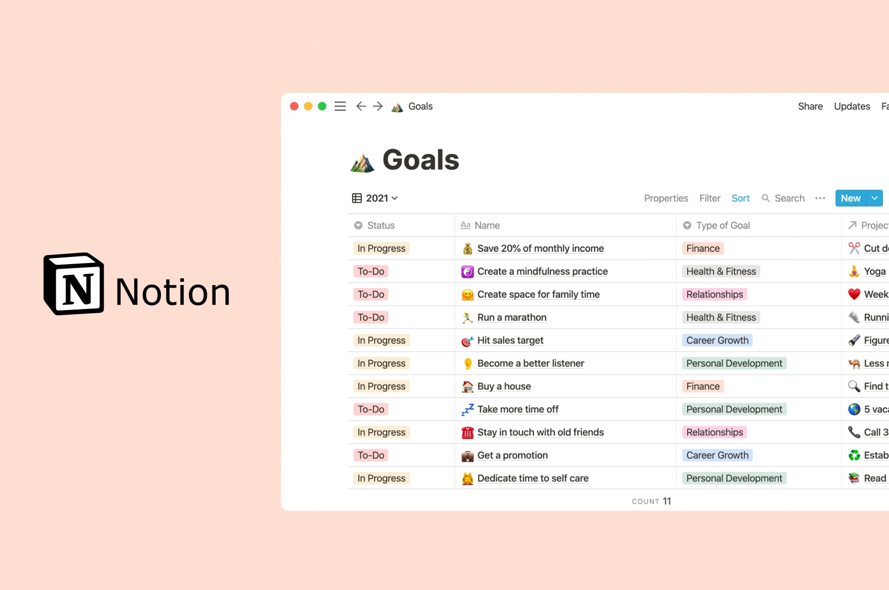 A Notion workspace with a shared wiki and task database used for team collaboration and documentation.